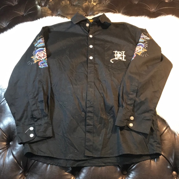 Ed Hardy Other - Ed Hardy button down long sleeve shirt